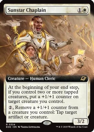 Image of Sunstar Chaplain (Extended Art) (EOE-324) - Edge of Eternities Foil