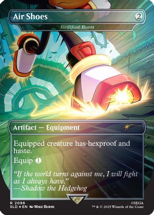 Image of Air Shoes - Swiftfoot Boots (Rainbow Foil) (SLD-2096) - Secret Lair Drop Series Foil