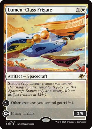 Image of Lumen-Class Frigate (EOE-025) - Edge of Eternities Foil