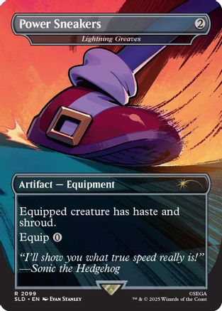 Image of Power Sneakers - Lightning Greaves (SLD-2099) - Secret Lair Drop Series