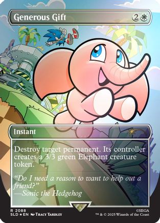Image of Generous Gift (2088) (Rainbow Foil) (SLD-2088) - Secret Lair Drop Series Foil
