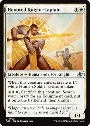 Image of Honored Knight-Captain (EOE-022) - Edge of Eternities