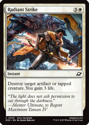 Image of Radiant Strike (EOE-029) - Edge of Eternities Foil