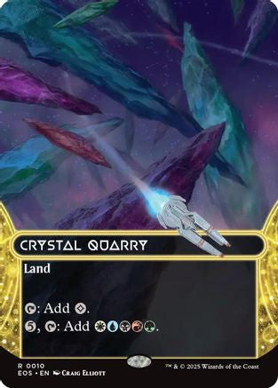 Image of Crystal Quarry (0010) (Borderless) (EOS-010) - Edge of Eternities: Stellar Sights Foil