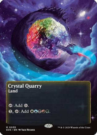 Image of Crystal Quarry (0055) (Borderless) (EOS-055) - Edge of Eternities: Stellar Sights