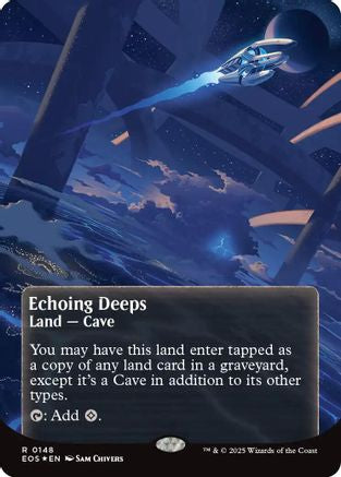 Image of Echoing Deeps (0148) (Borderless) (Galaxy Foil) (EOS-148) - Edge of Eternities: Stellar Sights Foil