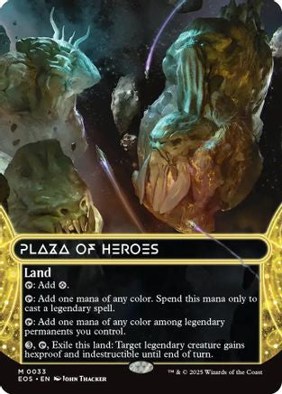 Image of Plaza of Heroes (0033) (Borderless) (EOS-033) - Edge of Eternities: Stellar Sights
