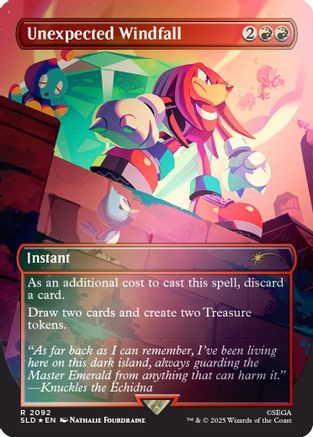 Image of Unexpected Windfall (2092) (Rainbow Foil) (SLD-2092) - Secret Lair Drop Series Foil