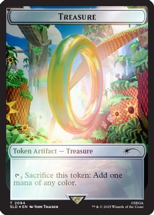 Image of Treasure Token (2094) (Rainbow Foil) (SLD-2094) - Secret Lair Drop Series Foil