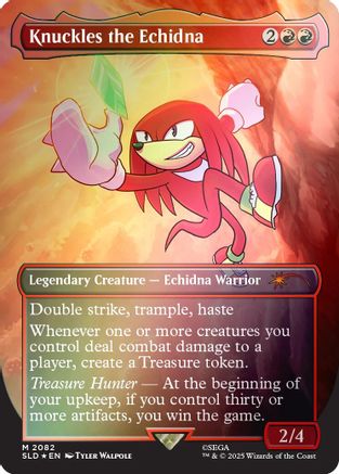 Image of Knuckles the Echidna (Rainbow Foil) (SLD-2082) - Secret Lair Drop Series Foil