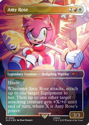 Image of Amy Rose (Rainbow Foil) (SLD-2083) - Secret Lair Drop Series Foil