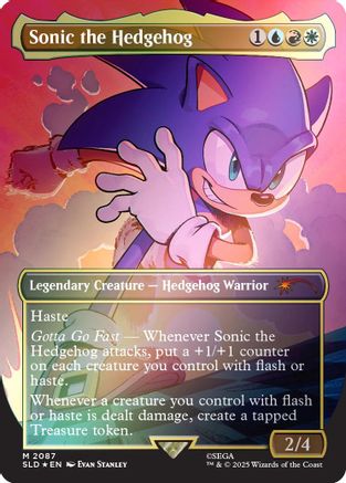 Image of Sonic the Hedgehog (Rainbow Foil) (SLD-2087) - Secret Lair Drop Series Foil