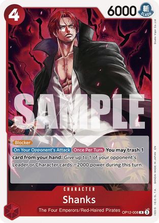 Image of Shanks (008) (OP12-008) - Legacy of the Master Foil