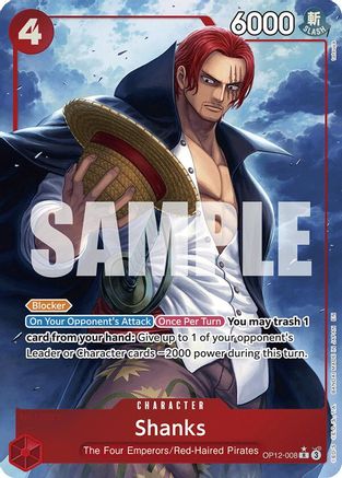 Image of Shanks (008) (Alternate Art) (OP12-008) - Legacy of the Master Foil