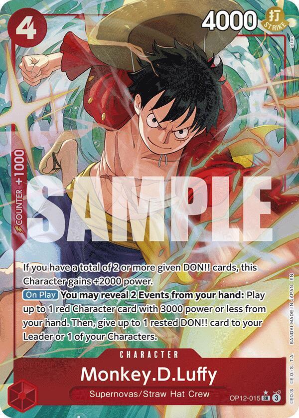 Monkey.D.Luffy (Alternate Art) - Legacy of the Master (OP12)