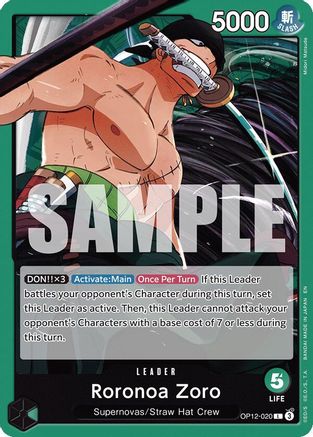 Image of Roronoa Zoro (020) (OP12-020) - Legacy of the Master