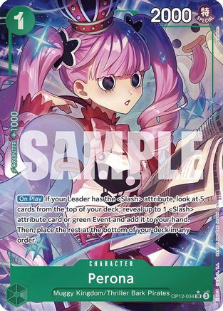 Image of Perona (Alternate Art) (OP12-034) - Legacy of the Master Foil