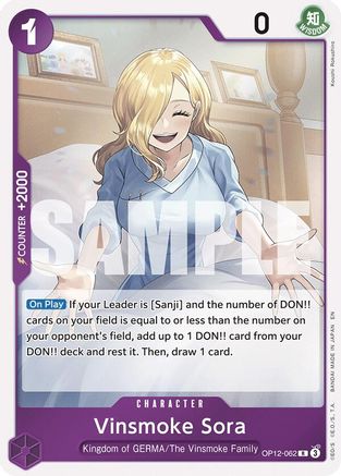 Image of Vinsmoke Sora (OP12-062) - Legacy of the Master Foil