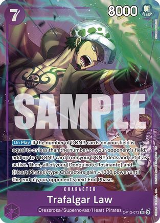 Image of Trafalgar Law (073) (Alternate Art) (OP12-073) - Legacy of the Master Foil