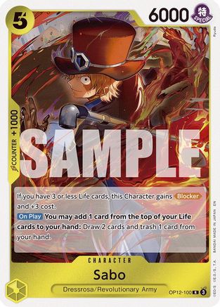 Image of Sabo (OP12-100) - Legacy of the Master Foil