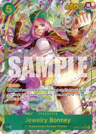 Image of Jewelry Bonney (118) (Alternate Art) (OP12-118) - Legacy of the Master Foil