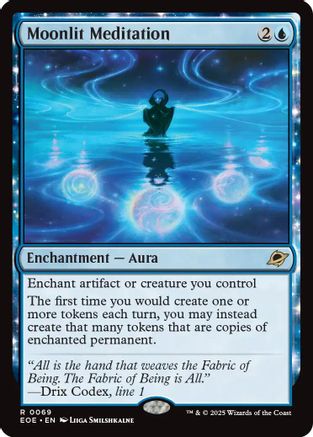 Image of Moonlit Meditation (EOE-069) - Edge of Eternities Foil