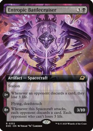 Image of Entropic Battlecruiser (Extended Art) (EOE-332) - Edge of Eternities Foil