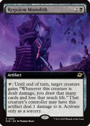 Image of Requiem Monolith (Extended Art) (EOE-333) - Edge of Eternities Foil