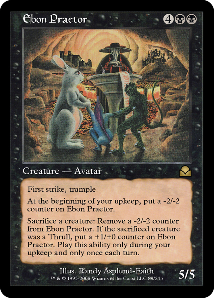 Image of Ebon Praetor (ME2-089) - Masters Edition II Foil