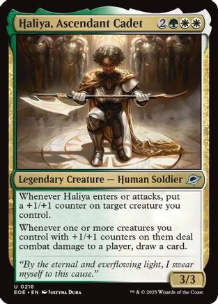 Image of Haliya, Ascendant Cadet (EOE-218) - Edge of Eternities