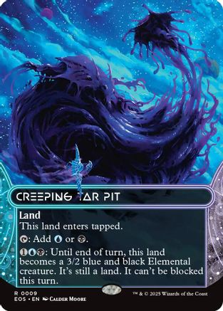 Image of Creeping Tar Pit (0009) (Borderless) (EOS-009) - Edge of Eternities: Stellar Sights