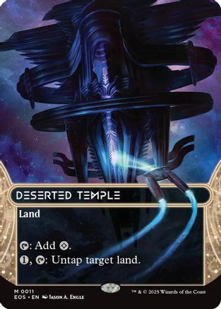 Image of Deserted Temple (0011) (Borderless) (EOS-011) - Edge of Eternities: Stellar Sights Foil