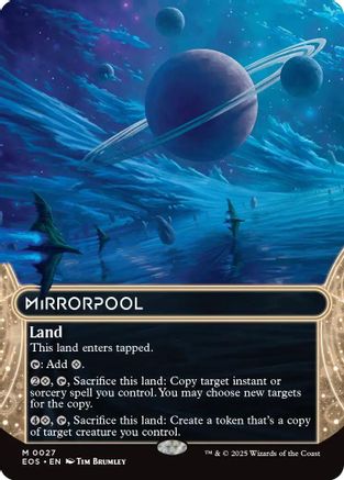 Image of Mirrorpool (0027) (Borderless) (EOS-027) - Edge of Eternities: Stellar Sights