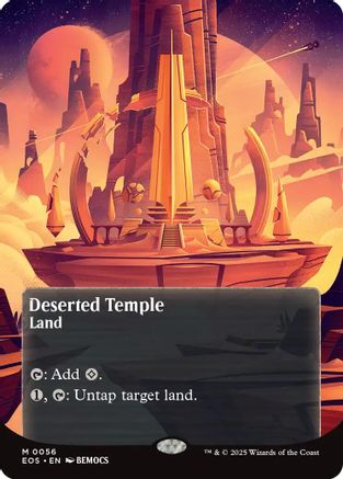 Image of Deserted Temple (0056) (Borderless) (EOS-056) - Edge of Eternities: Stellar Sights Foil