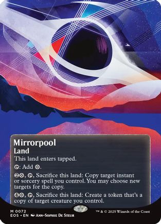 Image of Mirrorpool (0072) (Borderless) (EOS-072) - Edge of Eternities: Stellar Sights Foil