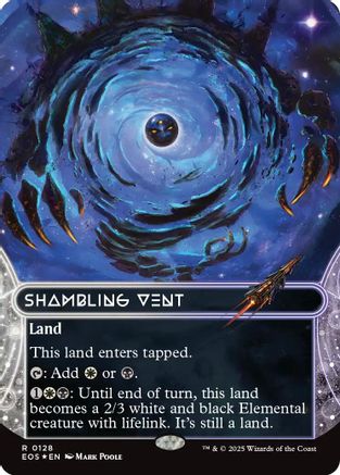 Image of Shambling Vent (0128) (Borderless) (Galaxy Foil) (EOS-128) - Edge of Eternities: Stellar Sights Foil