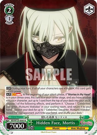 Image of Hidden Face, Mortis (BD/W125-E007 R) - MyGO!!!!! x Ave Mujica