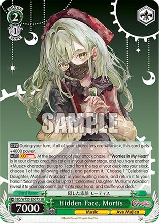 Image of Hidden Face, Mortis (SR) (BD/W125-E007S SR) - MyGO!!!!! x Ave Mujica