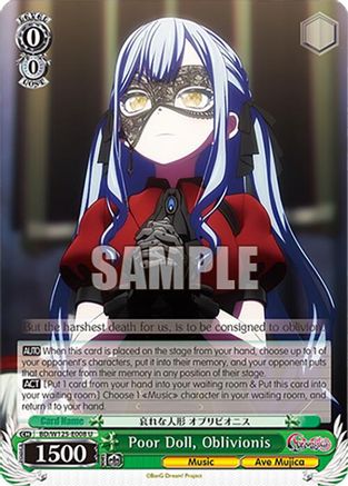 Image of Poor Doll, Oblivionis (BD/W125-E008 U) - MyGO!!!!! x Ave Mujica