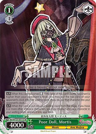 Image of Poor Doll, Mortis (SR) (BD/W125-E011S SR) - MyGO!!!!! x Ave Mujica