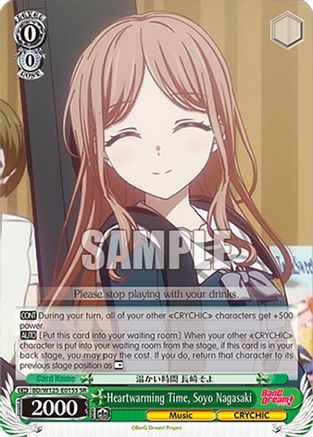 Image of Heartwarming Time, Soyo Nagasaki (SR) (BD/W125-E015S SR) - MyGO!!!!! x Ave Mujica