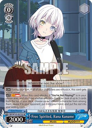 Image of Free Spirited, Rana Kaname (SR) (BD/W125-E073S SR) - MyGO!!!!! x Ave Mujica