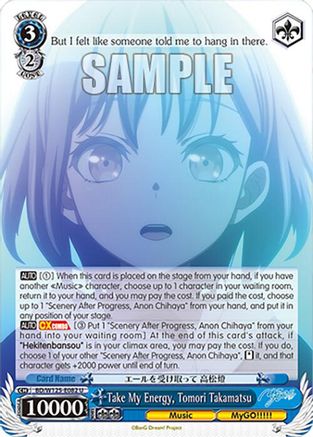 Image of Take My Energy, Tomori Takamatsu (BD/W125-E082 U) - MyGO!!!!! x Ave Mujica