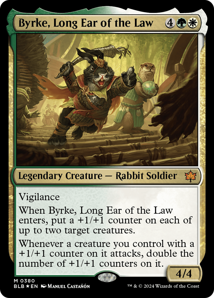 Image of Byrke, Long Ear of the Law (BLB-380) - Bloomburrow Foil