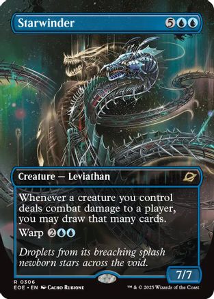 Image of Starwinder (0306) (Borderless) (EOE-306) - Edge of Eternities Foil
