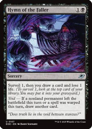 Image of Hymn of the Faller (EOE-107) - Edge of Eternities Foil