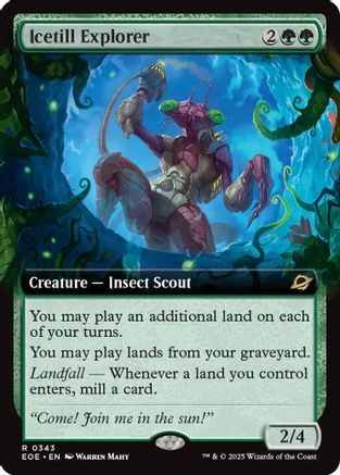 Image of Icetill Explorer (Extended Art) (EOE-343) - Edge of Eternities Foil