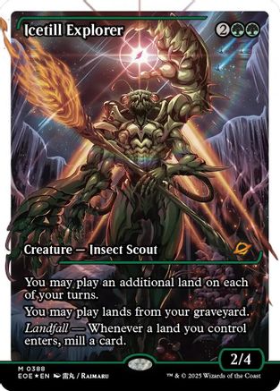 Image of Icetill Explorer (Showcase) (Fracture Foil) (EOE-388) - Edge of Eternities Foil