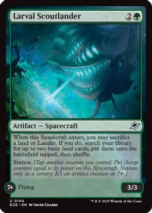 Image of Larval Scoutlander (EOE-194) - Edge of Eternities Foil