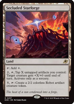 Image of Secluded Starforge (EOE-257) - Edge of Eternities Foil